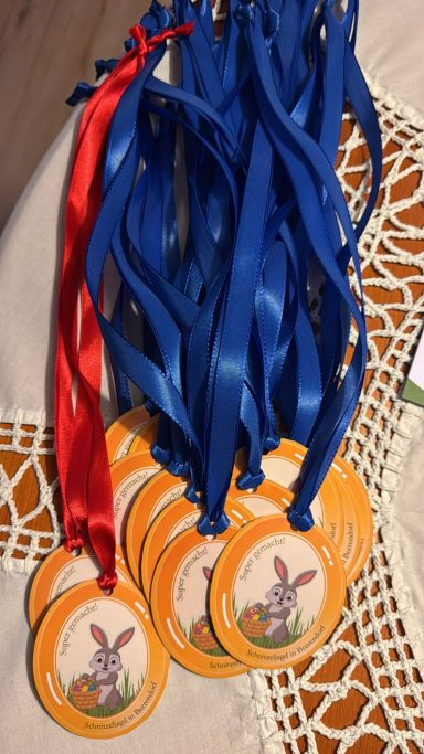Medaillen für die Teilnehmer-Kinder